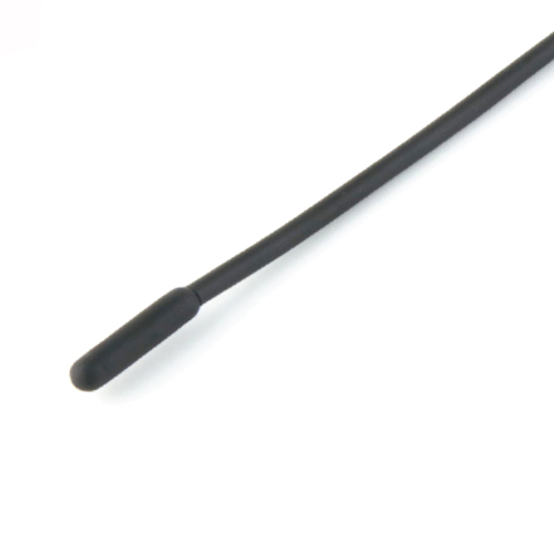 Black cable probe made from TPE. Overmoulded sensing element. Available as Pt100, Pt1000 and NTC.