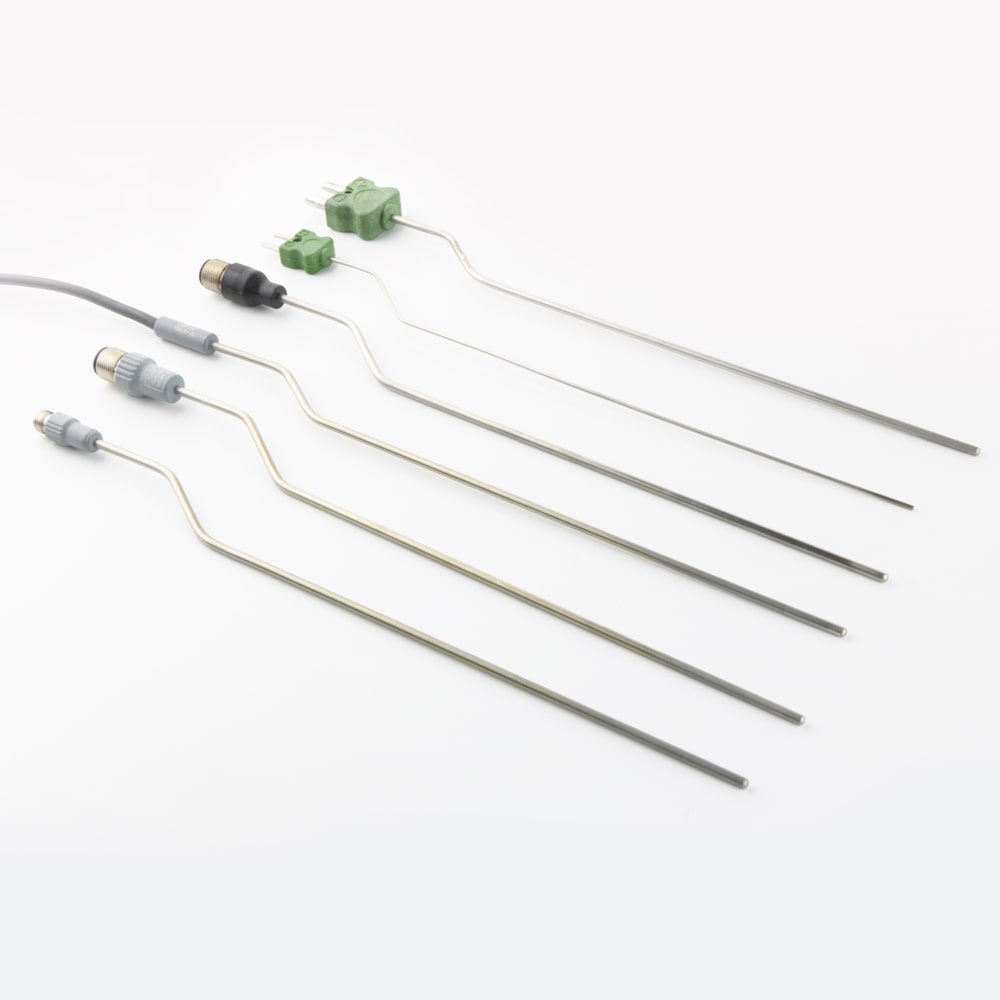Six bendable mineral insulated temperature probes made by Italcoppie Sensori